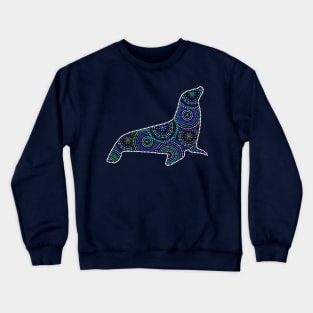 Dot Mandala - Sea Lion Crewneck Sweatshirt